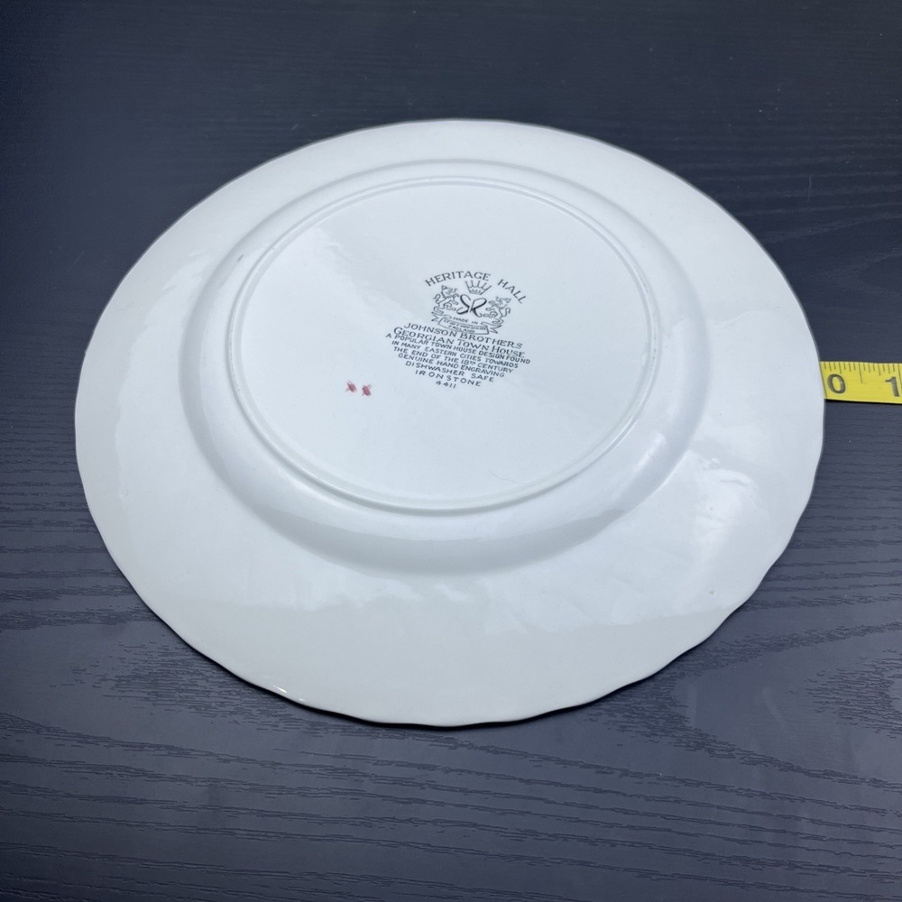 Johnson Brothers Heritage Hall Georgian Town House Dinner Plate 9.75" England - Picture 6 of 7